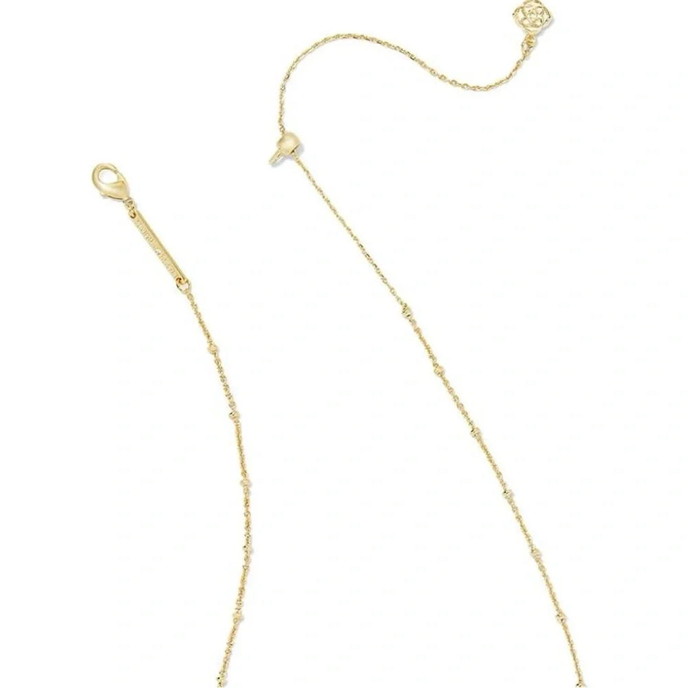**NIB** Kendra Scott Mini Elisa Necklace - Gold/Pink Opalite - Picture 7 of 9